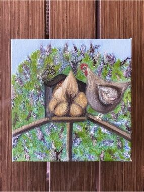 Only Enough For One Signed Oil Painting on Canvas Original Art